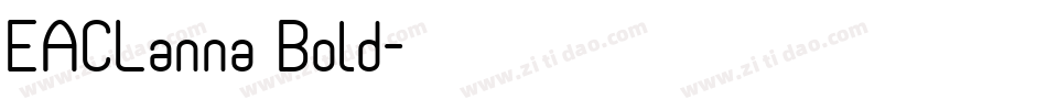 EACLanna Bold字体转换